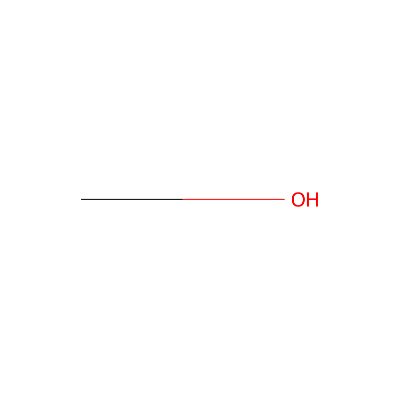 Methanol molecular structure