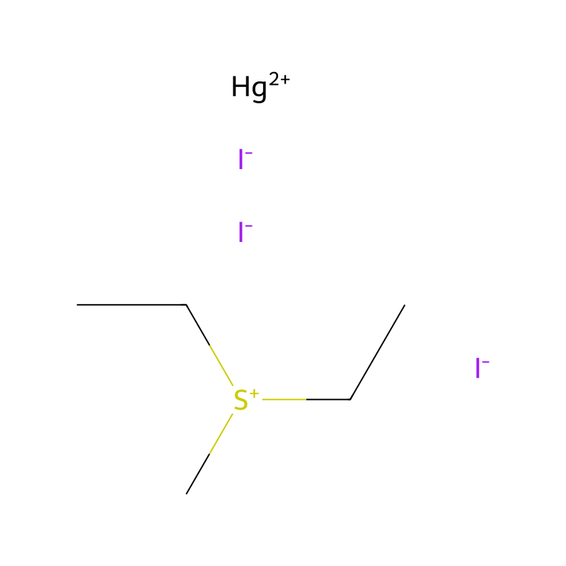 Diethyl(methyl)sulfanium;mercury(2+);triiodide molecular structure