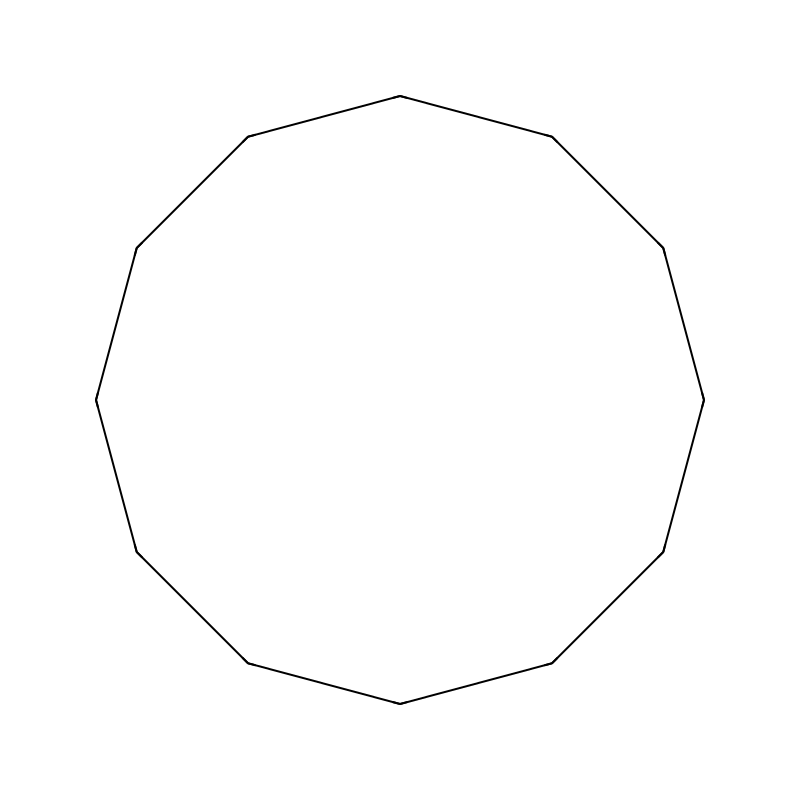 Molekülstruktur von Cyclododecan