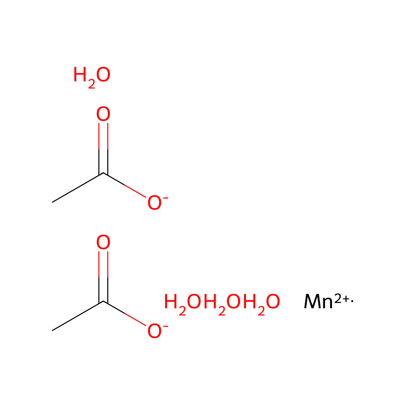 Manganese acetate tetrahydrate molecular structure