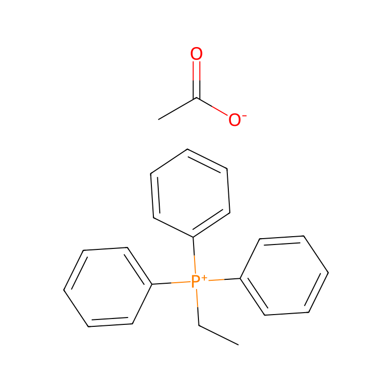 Ethyltriphenylphosphonium acetate molecular structure